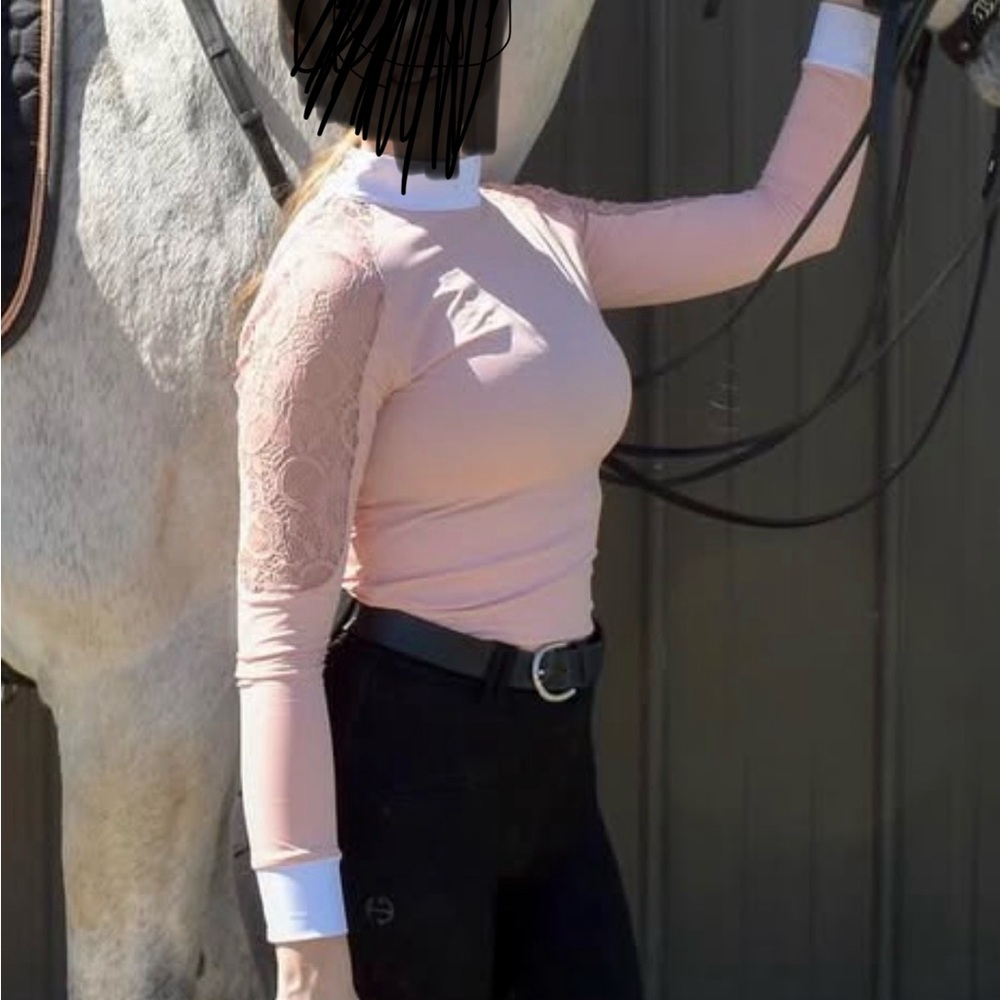Equi Show Show Shirt in Peach